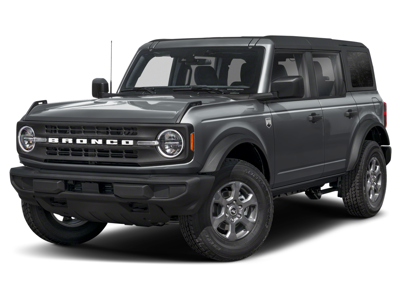 2026 Ford Bronco Big Bend in Gray — front three-quarter view