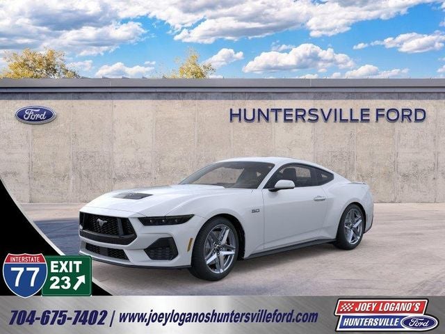2026 Ford Mustang GT in Oxford White — front three-quarter view