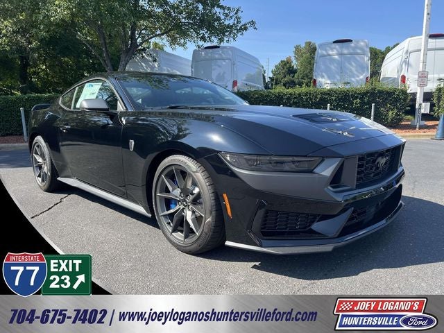 2026 Ford Mustang Dark Horse in Shadow Black — front three-quarter view