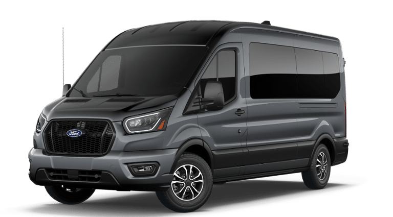 2026 Ford Transit-350 XL in Carbonized Gray Metallic — front three-quarter view