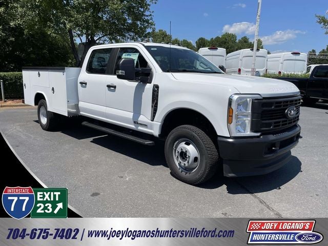2026 Ford F-350SD DRW in Oxford White — front three-quarter view