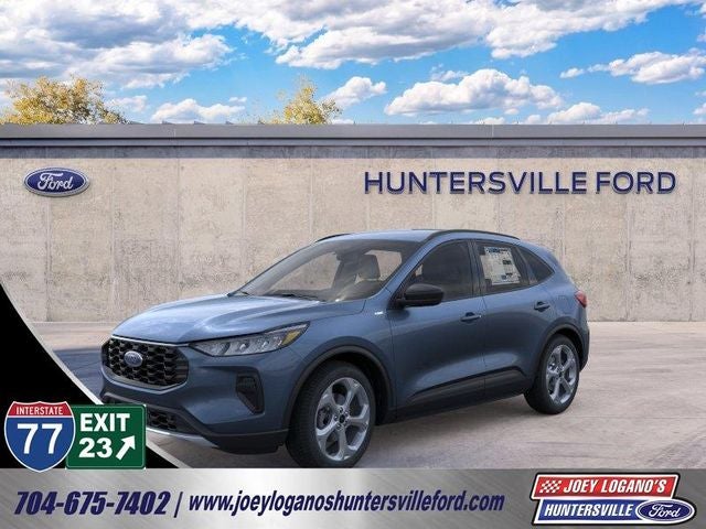 2026 Ford Escape ST-Line in Vapor Blue Metallic — front three-quarter view