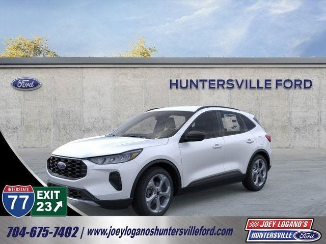 2026 Ford Escape ST-Line in Space Silver Metallic — front three-quarter view