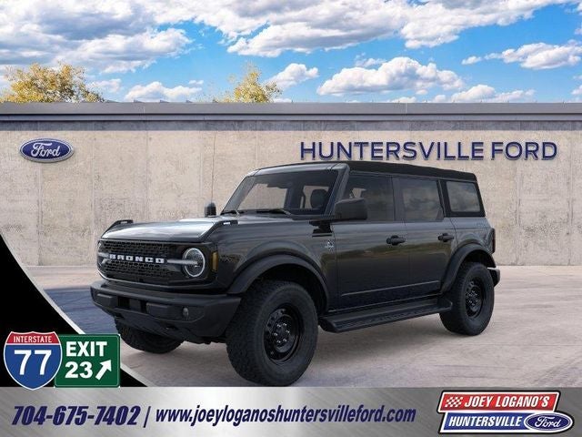 2026 Ford Bronco Outer Banks in Shadow Black — front three-quarter view