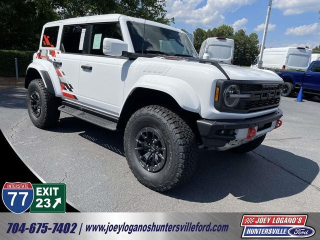 2026 Ford Bronco Raptor in Oxford White — front three-quarter view