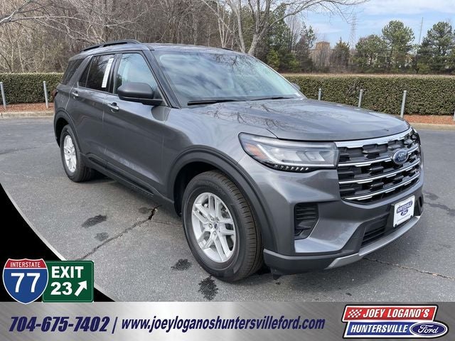 2026 Ford Explorer Active in Carbonized Gray Metallic — front three-quarter view