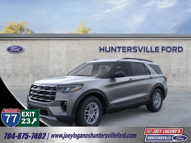2026 Ford Explorer Active in Carbonized Gray Metallic — front three-quarter view