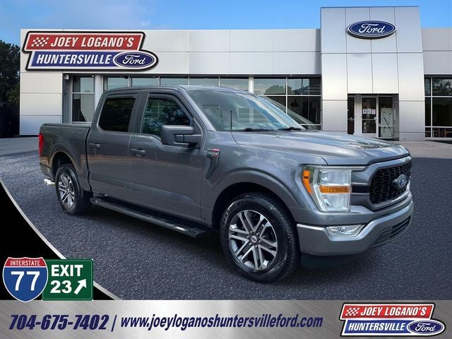 2021 Ford F-150 XL in Gray Metallic — front three-quarter view