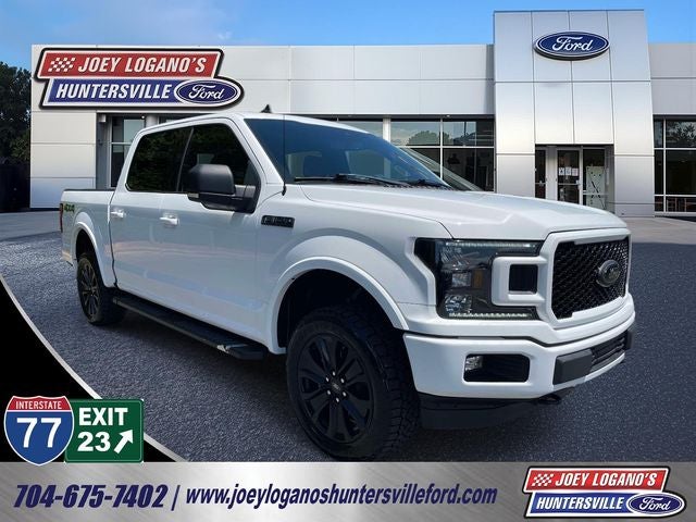2020 Ford F-150 XLT in Oxford White — front three-quarter view