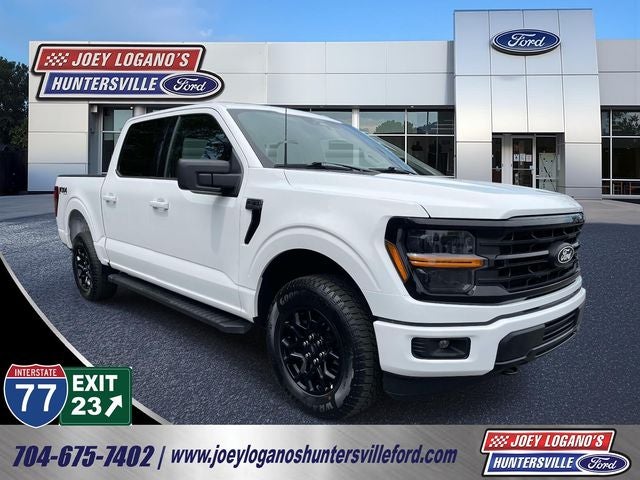 2025 Ford F-150 XLT in Oxford White — front three-quarter view