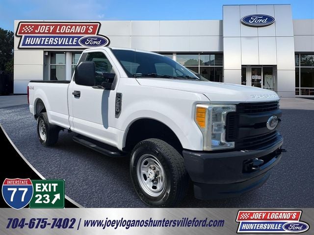 2017 Ford F-350SD XLT in Oxford White — front three-quarter view