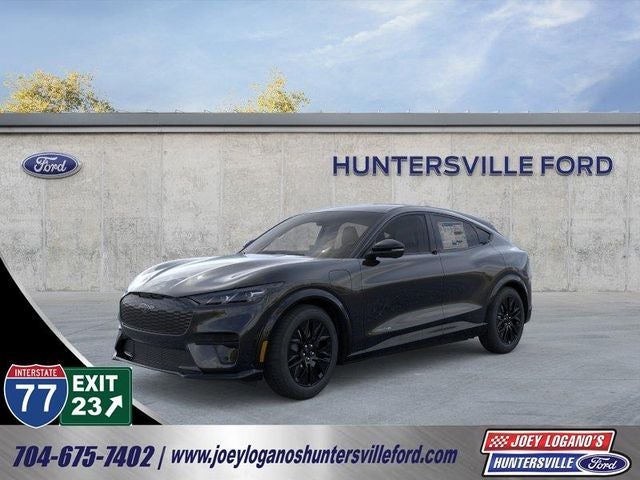 2026 Ford Mustang Mach-E Premium in Shadow Black — front three-quarter view