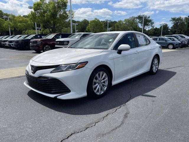 2018 Toyota Camry — rear three-quarter view